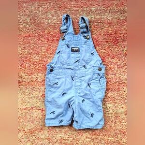 24 m Oshkosh B'Gosh Shorteralls /Blue Shorteralls / Dinosaur overalls